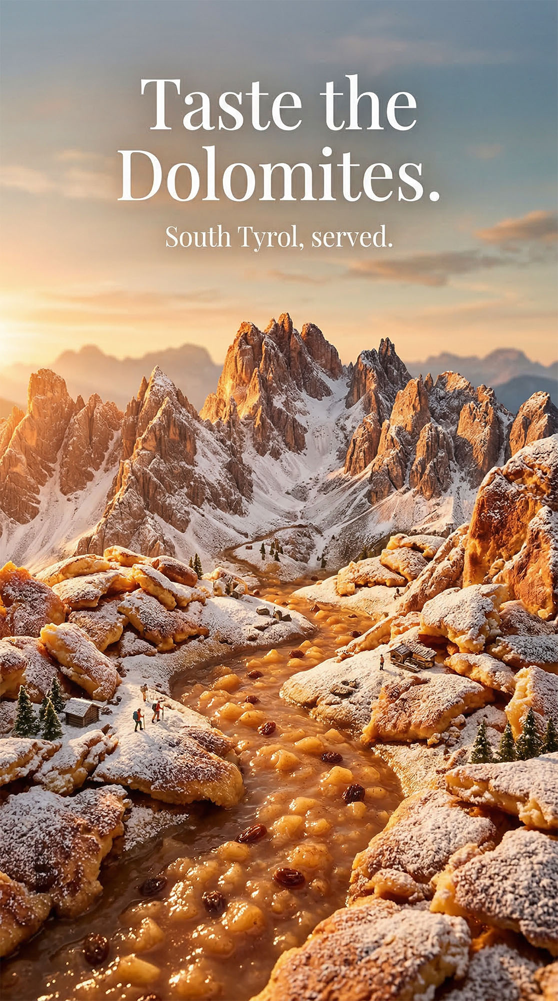 Taste the Dolomites — AI Campaign Visual